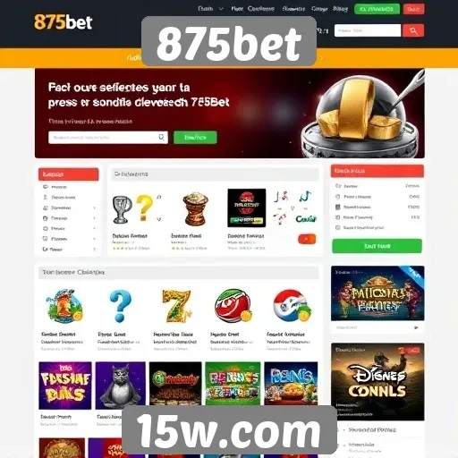 Interface do usuário no site 875bet é intuitiva